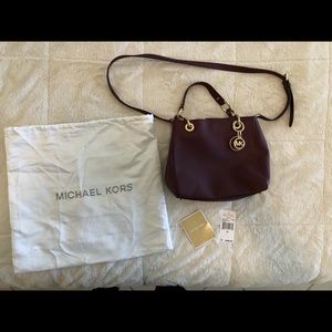 Michael Kors burgundy purse